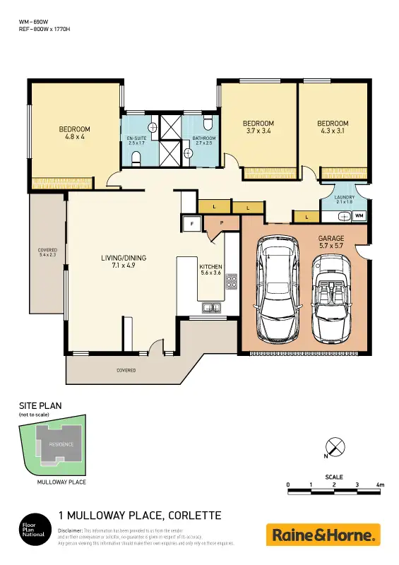 Floorplan of Homely house listing, 1 Mulloway Place, Corlette NSW 2315