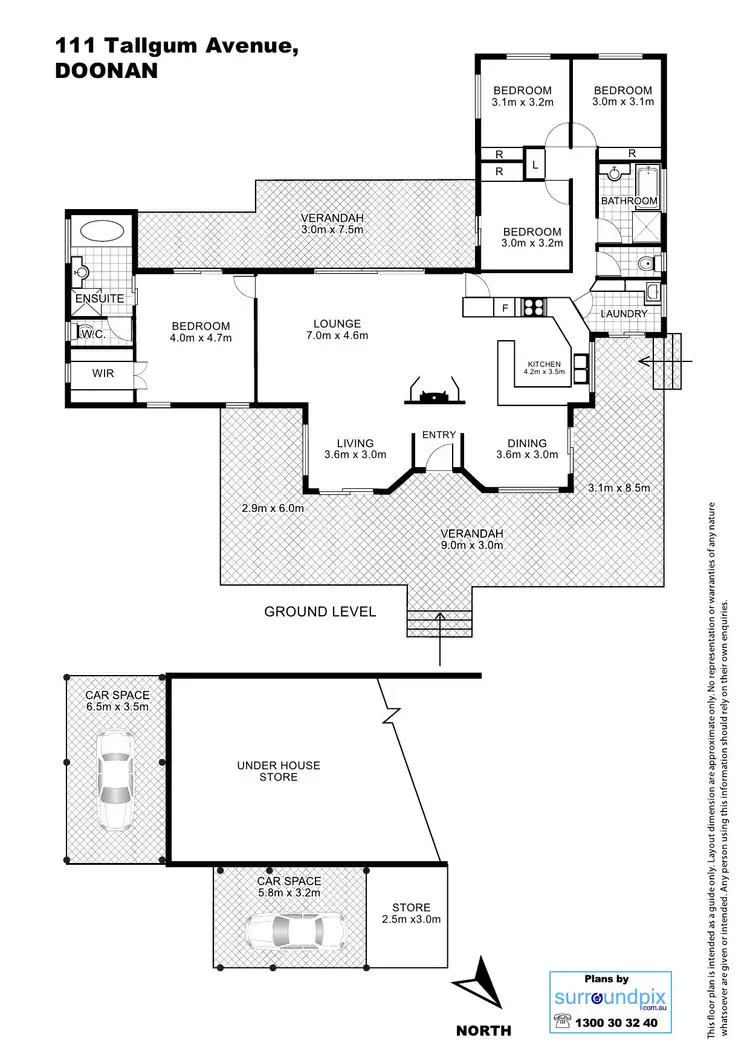 Floorplan of Homely house listing, 111 Tallgum Avenue, Doonan QLD 4562
