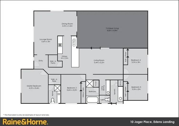 Floorplan of Homely house listing, 10 Jager Place, Edens Landing QLD 4207