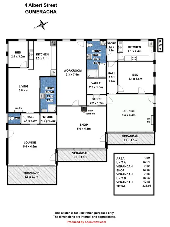 Floorplan of Homely house listing, 4 Albert St, Gumeracha SA 5233