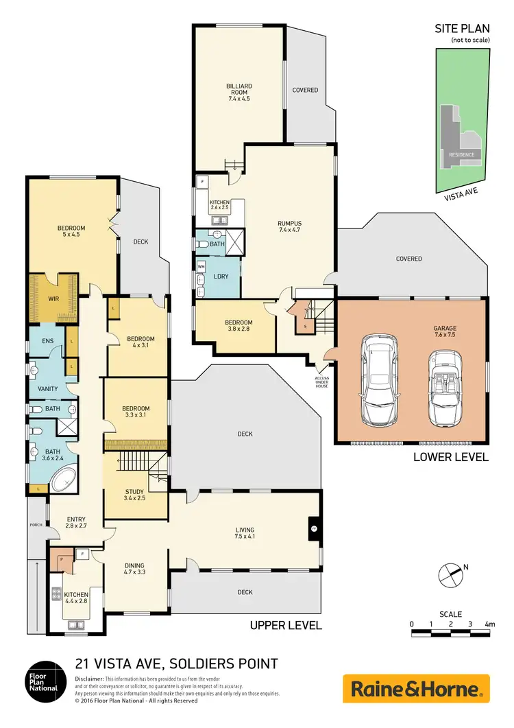 Floorplan of Homely house listing, 21 Vista Avenue, Soldiers Point NSW 2317