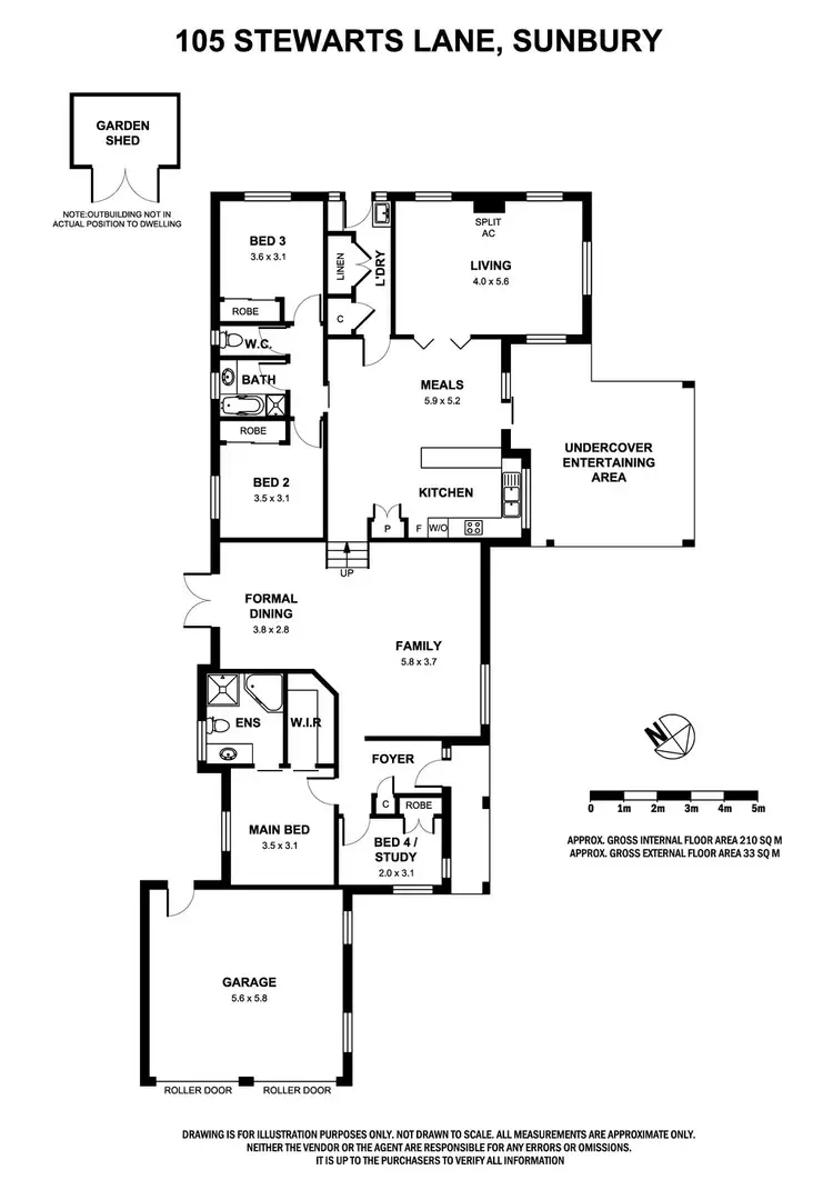 Floorplan of Homely house listing, 105 Stewarts Lane, Sunbury VIC 3429