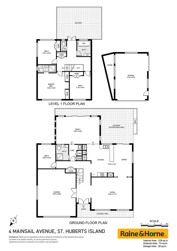 Floorplan of Homely house listing, 4 Mainsail Avenue, St Huberts Island NSW 2257
