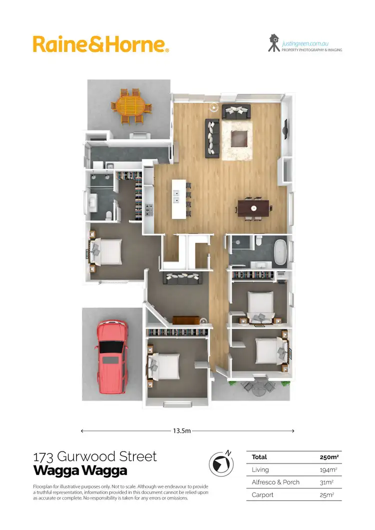 Floorplan of Homely house listing, 173 Gurwood Street, Wagga Wagga NSW 2650