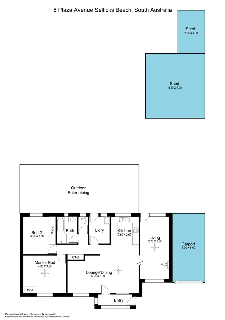 Floorplan of Homely house listing, 8 Plaza Ave, Sellicks Beach SA 5174