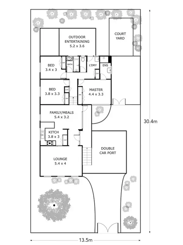 Floorplan of Homely house listing, 26 Blaxland Drive, Sunbury VIC 3429