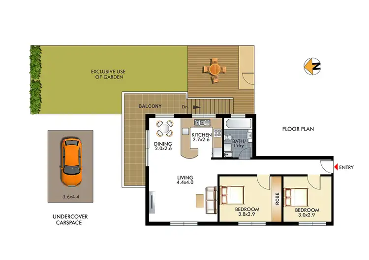 Floorplan of Homely apartment listing, 1/324 Birrell Street, Bondi NSW 2026