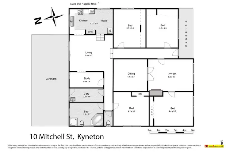 Floorplan of Homely house listing, 10 Mitchell Street, Kyneton VIC 3444