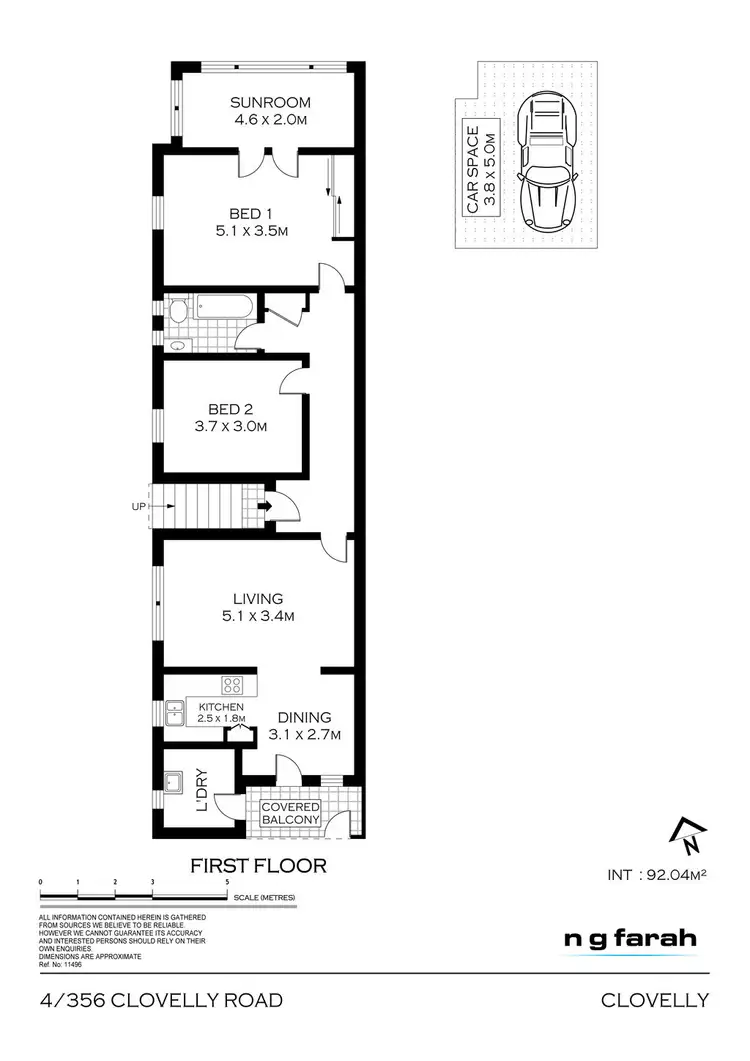 Floorplan of Homely unit listing, 4/356 Clovelly Road, Clovelly NSW 2031