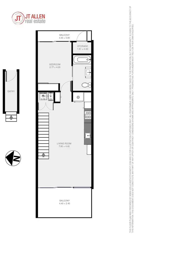 Floorplan of Homely apartment listing, 208/169 - 175 Phillip Street, Waterloo NSW 2017