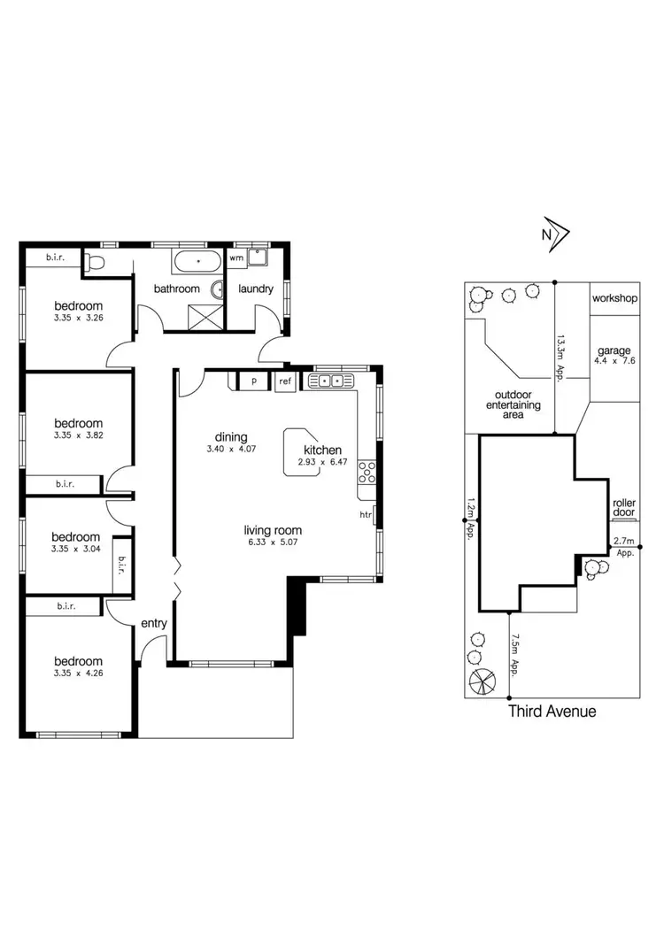 Floorplan of Homely house listing, 105 Third Avenue, Altona North VIC 3025