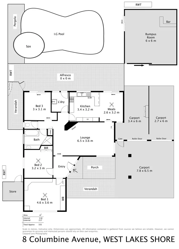 Floorplan of Homely house listing, 8 Columbine Avenue, West Lakes Shore SA 5020