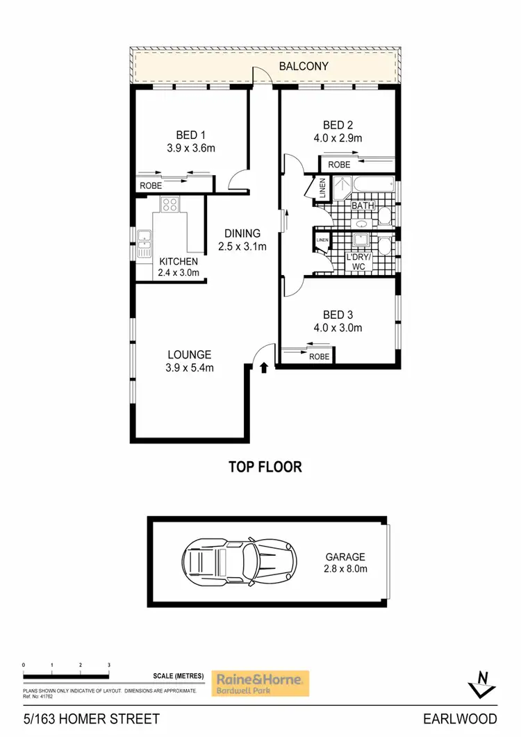 Floorplan of Homely apartment listing, 5/163 Homer Street, Earlwood NSW 2206