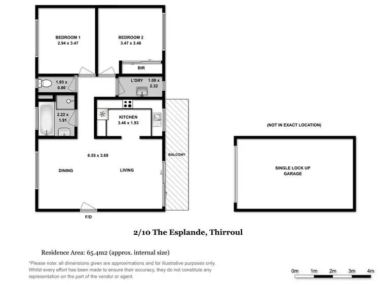 Floorplan of Homely apartment listing, 2 / 10 The Esplanade, Thirroul NSW 2515