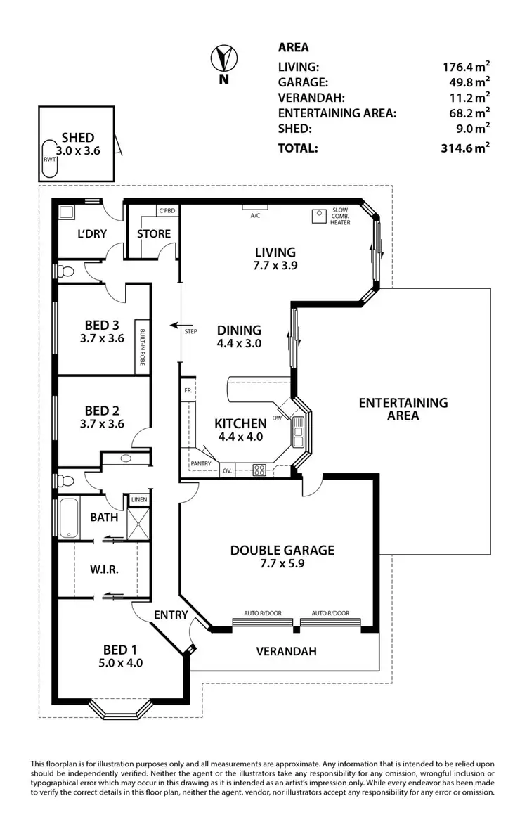 Floorplan of Homely house listing, 14 Webber Drive, Nairne SA 5252