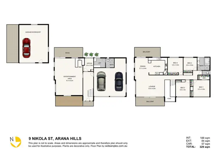 Floorplan of Homely house listing, 9 Nikola Street, Arana Hills QLD 4054