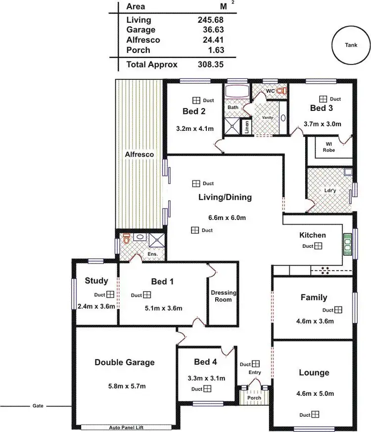 Floorplan of Homely house listing, 3 George Angus Drive, Greenock SA 5360