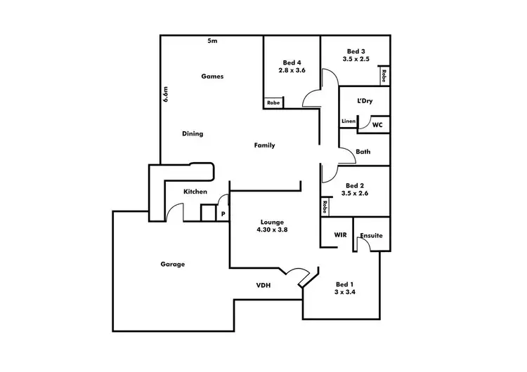 Floorplan of Homely house listing, 8 Roper Boulevard, Hammond Park WA 6164