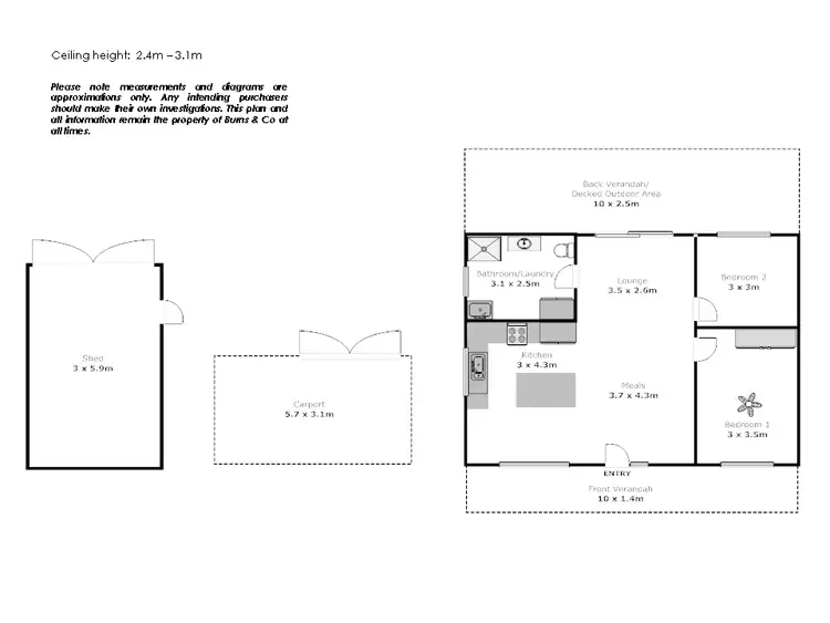 Floorplan of Homely house listing, 122A Chaffey Street, Merbein VIC 3505