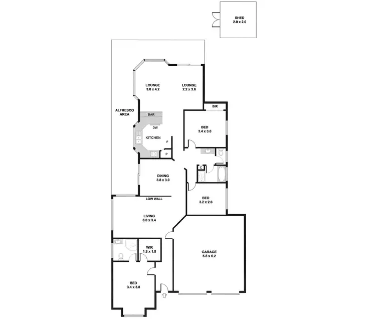 Floorplan of Homely house listing, 3 Horizon Way, Encounter Bay SA 5211