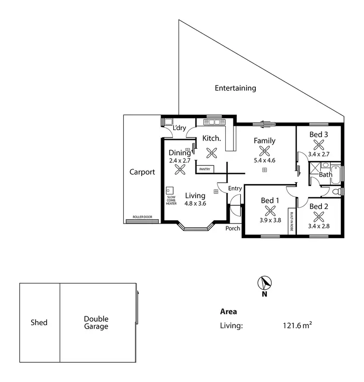 Floorplan of Homely house listing, 12 Kerslake Court, Strathalbyn SA 5255