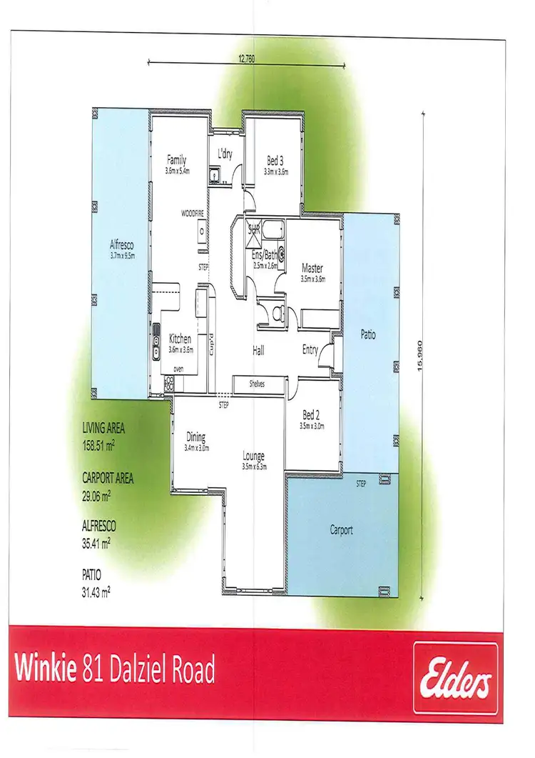 Floorplan of Homely house listing, 81 Dalziel Road, Winkie SA 5343