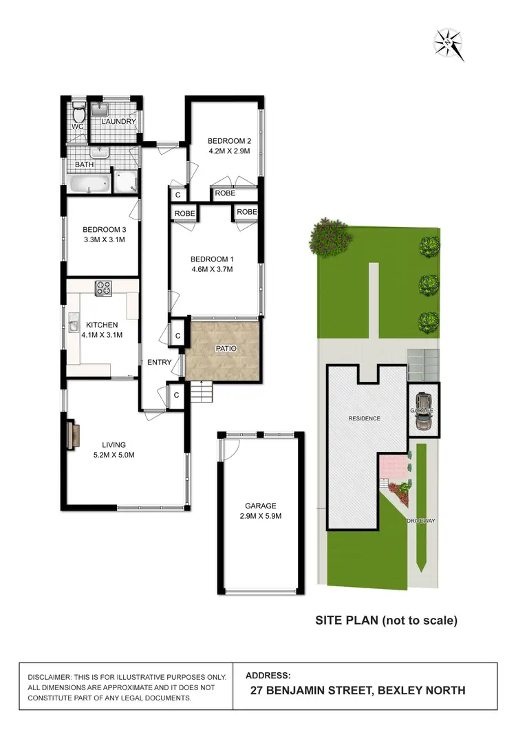 Floorplan of Homely house listing, 27 Benjamin Street, Bexley North NSW 2207