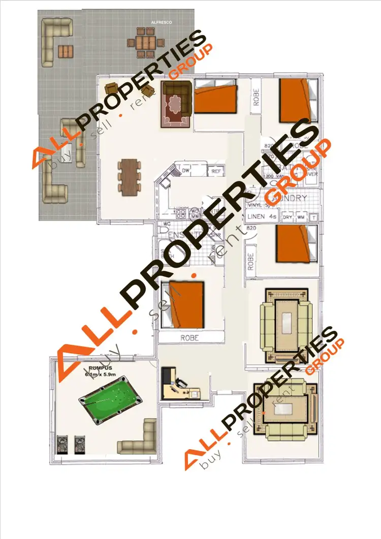 Floorplan of Homely rural property listing, 254 Bamboo Drive, Woodhill QLD 4285