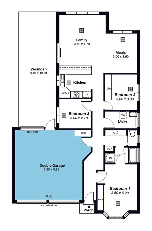Floorplan of Homely house listing, 26 Erebus Circuit, Morphett Vale SA 5162