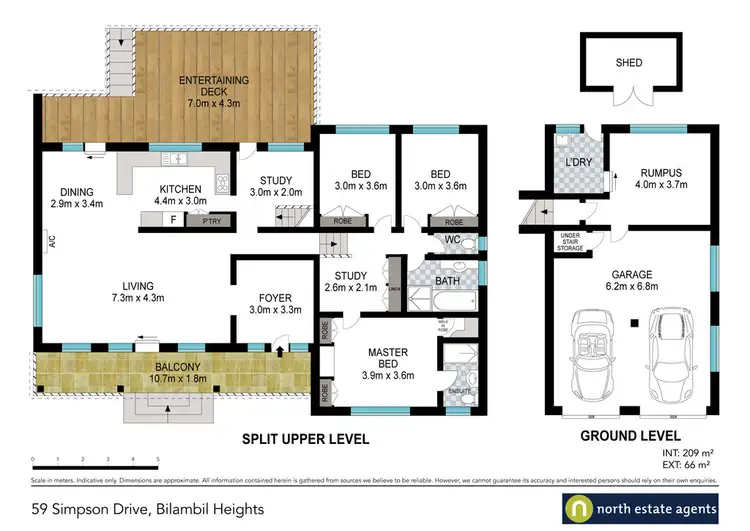 Floorplan of Homely house listing, 59 Simpson Drive, Bilambil Heights NSW 2486