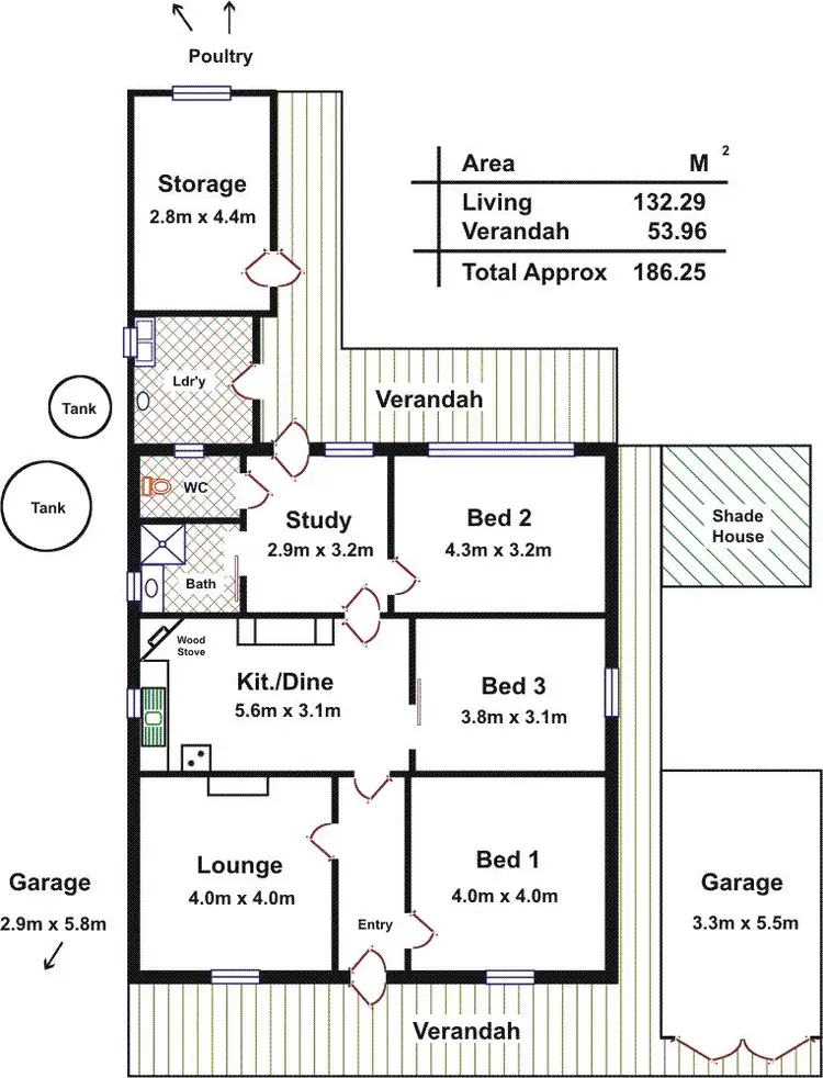 Floorplan of Homely house listing, 6 Archer Street, Hamley Bridge SA 5401