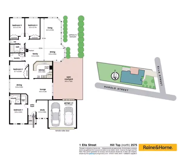 Floorplan of Homely house listing, 1 Ella Street, Hill Top NSW 2575