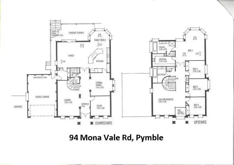 Floorplan of Homely house listing, 94 Mona vale Rd, Pymble NSW 2073
