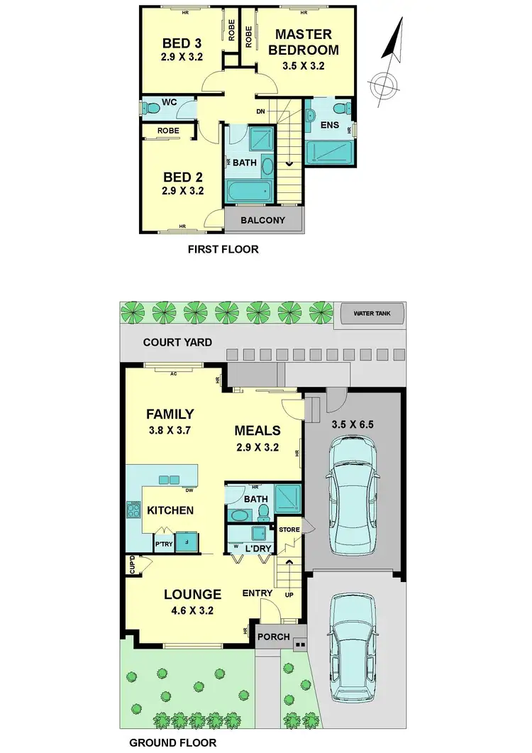 Floorplan of Homely townhouse listing, 31 Bruce Street, Moonee Ponds VIC 3039
