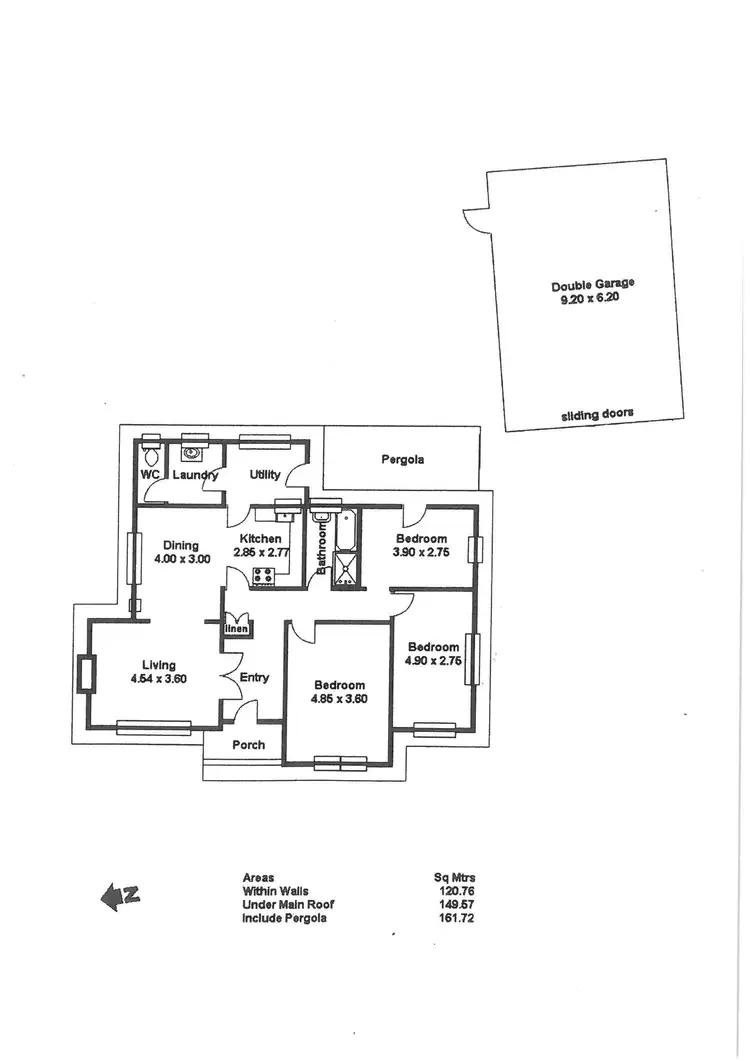 Floorplan of Homely house listing, 6 Scott St, Kersbrook SA 5231