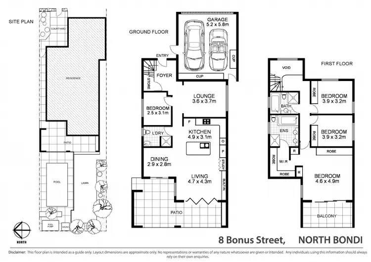 Floorplan of Homely house listing, 8 Bonus St, North Bondi NSW 2026