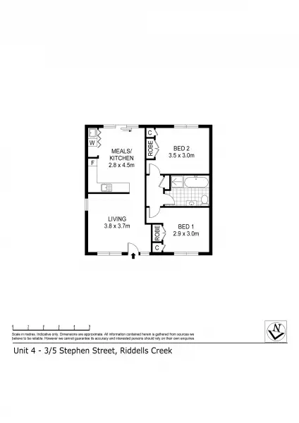 Floorplan of Homely house listing, 4/3-5 Stephens Street, Riddells Creek VIC 3431
