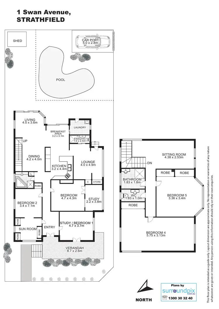 Floorplan of Homely house listing, 1 SWAN AVENUE, Strathfield NSW 2135