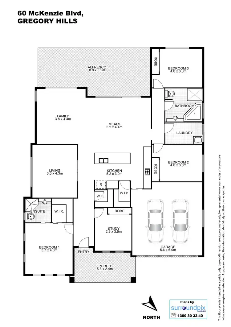 Floorplan of Homely house listing, 3 Victor Street, Gregory Hills NSW 2557