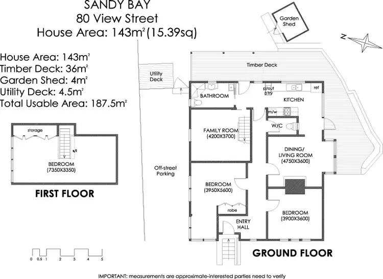 Floorplan of Homely house listing, 80 View Street, Sandy Bay TAS 7005