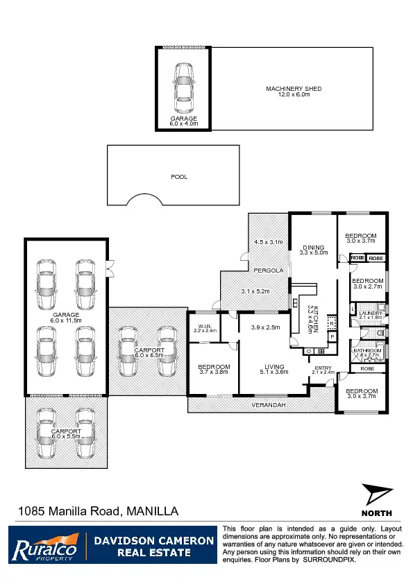 Floorplan of Homely house listing, 1085 Manilla Road, Tamworth NSW 2340
