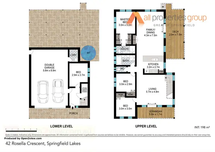 Floorplan of Homely house listing, 42 Rosella Crescent, Springfield Lakes QLD 4300