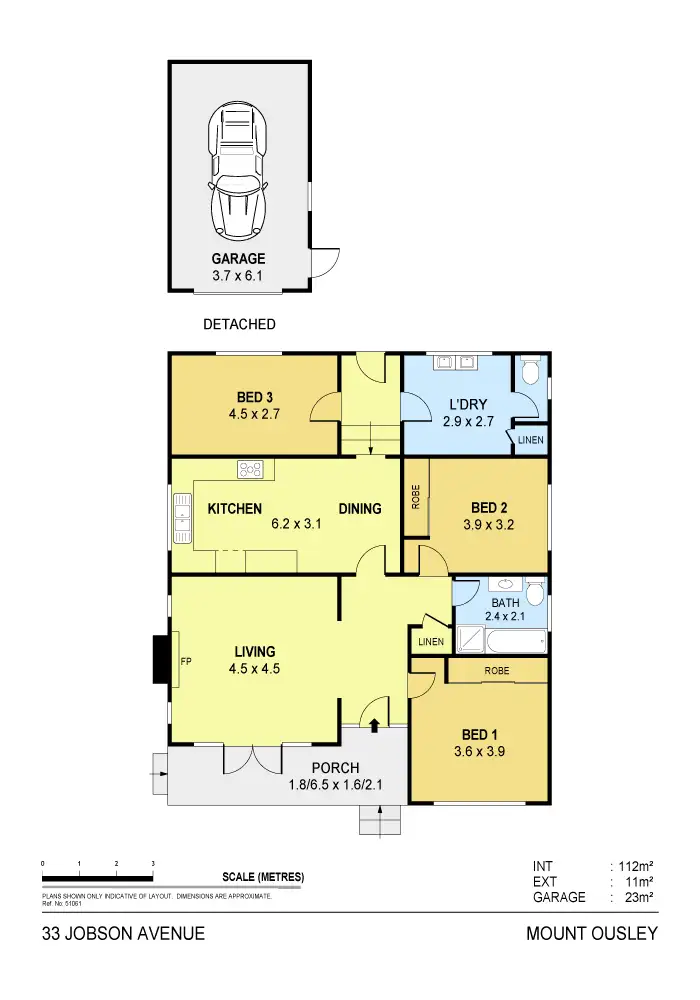 Floorplan of Homely house listing, 33 Jobson Avenue, Mount Ousley NSW 2519