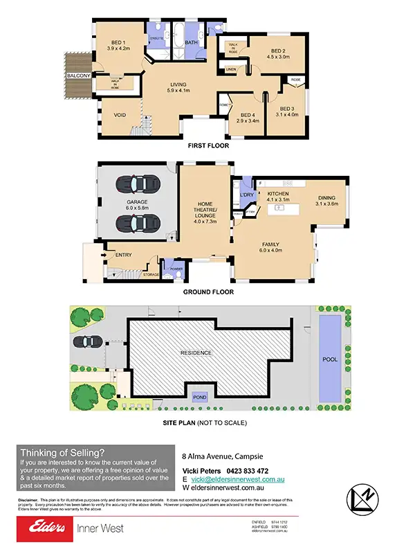 Floorplan of Homely house listing, 8 Alma Avenue, Campsie NSW 2194