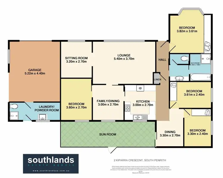 Floorplan of Homely house listing, 2 Kiparra Crescent, South Penrith NSW 2750