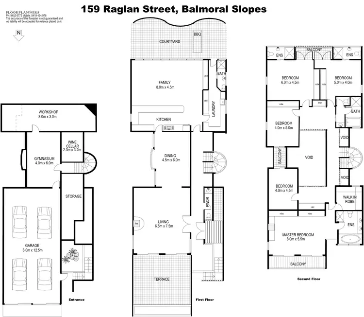 Floorplan of Homely house listing, 159 Raglan Street, Mosman NSW 2088