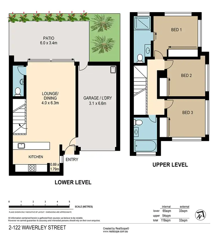Floorplan of Homely townhouse listing, 2/122 Waverley Street, Annerley QLD 4103
