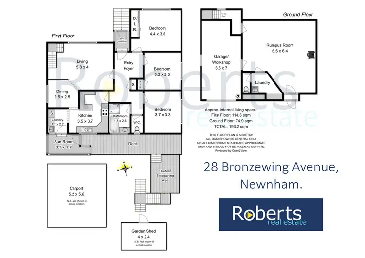 Floorplan of Homely house listing, 28 Bronzewing Avenue, Newnham TAS 7248