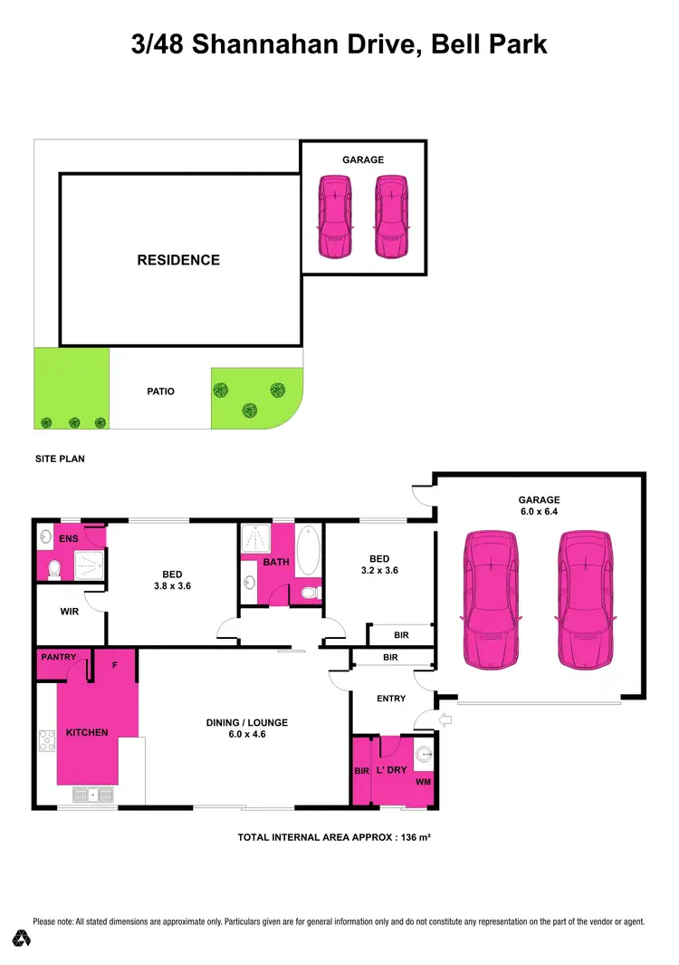 Floorplan of Homely unit listing, 3/48 Shannahan Drive, Bell Park VIC 3215