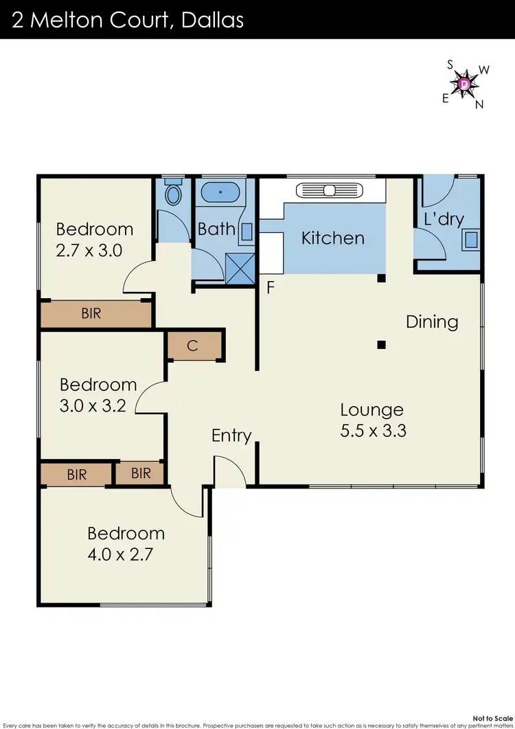Floorplan of Homely house listing, 2 Melton Court, Dallas VIC 3047